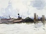 View Of St Paul’S From The Thames by Arthur Streeton, 1914-18, watercolour on paper, sold Apr 2014