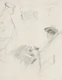 On Board by Norman Lindsay, 1909, pencil on paper, offered Apr 2014