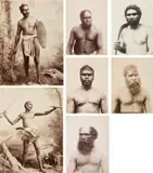 Portraits Of Australian Aborigines by Charles Kerry, seven vintage albumen prints, offered Mar 2014