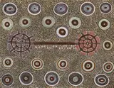 Kuningka by Anatjari Tjakamarra, 1973, synthetic polymer powder paint on composition board, offered Mar 2014