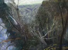 Late Summer Bushland by William Robinson, 2001, pastel on paper, sold Mar 2014