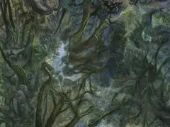 Rainforest With Filtering Sunlight by William Robinson, 1998, oil on canvas, offered Mar 2014