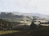 Landscape Behind Byron by Lawrence Daws, 2000, oil on board, offered Mar 2014