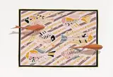 Koi At Sankei-En by Lin Onus, 1989, colour screenprint, sold Nov 2013