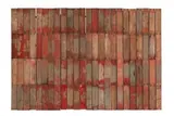 Rose Red City 4 by Rosalie Gascoigne, 1991-93, painted and sawn timber on composition board, sold Nov 2013