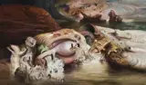 Reef by James Gleeson, 1983, oil on linen, sold Nov 2013