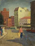 Manly by Roland Wakelin, 1964, oil on canvas on board, sold Nov 2013