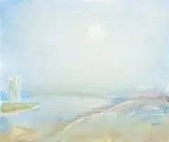 Evening No. 1 by Lloyd Rees, 1982/83, oil on canvas on board, offered Nov 2013