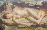 Reclining Nude by Arthur Murch, oil on composition board, sold Nov 2013
