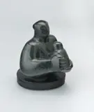 Mother And Child by Oliffe Richmond, c.1949, serpentine marble on a stone base, sold Nov 2013
