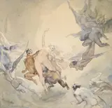 The Dream by Norman Lindsay, 1923, watercolour on paper, offered Nov 2013