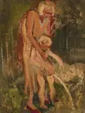 Mother And Child by William Dobell, 1948, oil on composition board, offered Nov 2013