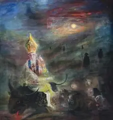 The Blessing by David Boyd, 1966, oil on canvas, sold Nov 2013