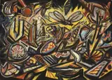 Insect by Peter Booth, 1987, pastel on paper, sold Nov 2013