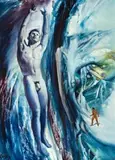 Figures In Psychoscape by James Gleeson, oil on board, sold Nov 2013