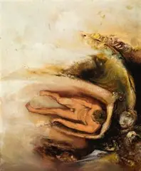 Untitled by James Gleeson, oil on board, sold Nov 2013