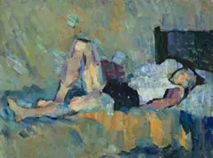 Figure Study – Majorie Jenkins by John Passmore, oil on canvas, sold Nov 2013