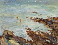 Sea Urchins, Mornington by Wilfred Mcculloch, 1941, oil on canvas, offered Nov 2013