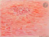Hommage à Monet by Bernard Quentin, 1959, Aquarelle, sold Nov 2024