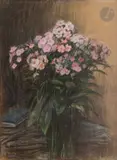 Bouquet, 14 juillet 1920 by Théophile Steinlen, Pastel, sold Nov 2024