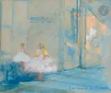 La Danse by Lucien-Victor Guirand de Scévola, Pastel, sold Nov 2024