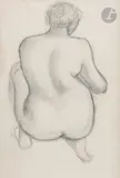 Nu de dos by Aristide Maillol, Crayon, sold Nov 2024