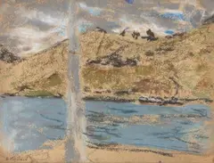 Mauvais temps, Hendaye by Édouard Vuillard, 1910, Pastel, sold Nov 2024
