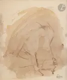 Femme à sa toilette by André Derain, Encre, lavis d’encre et crayon, sold Nov 2024