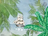 Tahiti by Marcel Mouillot, Aquarelle, encre, lavis d’encre et rehauts de gouache blanche, sold Nov 2024