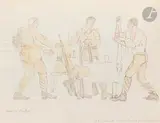 J’ai connu le Docteur James pendant la guerre by Francis Picabia, 1931, Crayon et aquarelle sur papier, sold Nov 2024