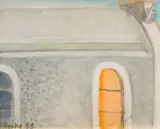 Les Fenêtres by Francisco Bores, 1953, Gouache sur carton, sold Oct 2024
