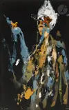 Le Poète by Raoul Michau, Technique mixte et collage sur panneau, sold Oct 2024