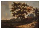 Le château de Huis Ten Bosch vu depuis l'est by Pieter Cosijn, Panneau non parqueté Traces de signature en bas à gauche, sold Oct 2021