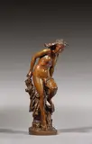 La Frileuse n° 1 Modèle créé en 1871 ; fonte posthume by Jean-Baptiste Carpeaux, Bronze à patine brune, sold Oct 2021