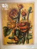 Bouquet de fleurs by Franz Priking, Lithographie, sold Jul 2021
