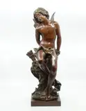 Amour les mains liées by Henri Honoré Plé, Bronze patiné, sold Jul 2021