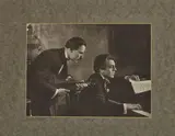 Le violoniste Gaston Poulet et le pianiste Yves Nat, c. 1930 by Laure Albin Guillot, Épreuve Fresson d'époque, contrecollée sur carton, sold Jun 2021