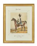 Garde Royale, Officier des Grenadiers à cheval, 1ère division, 1er Régiment by Eugène Lami, Aquarelle, sold Jun 2021