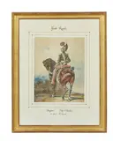 Garde Royale, Dragon chef d'escadron Circa by Eugène Lami, 1820, Aquarelle, sold Jun 2021