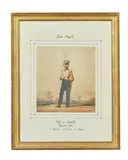 Chef de bataillon, Infanterie Suisse, 2e Régiment, 2e Division, 2e Brigade by Eugène Lami, Aquarelle, sold Jun 2021