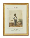 Garde Royale, 1ère Division , 2e Brigade, 2e Régiment by Eugène Lami, Aquarelle, sold Jun 2021