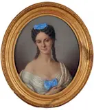 Portrait de femme by Élisa Desrivières, Pastel signé à droite, sold Oct 2018