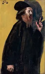 L'acteur by André Devambez, Gouache signée en haut à gauche, sold Oct 2018