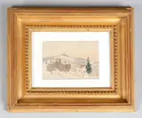 Marseille, la Bonne-Mère by Henri Harpignies, Aquarelle, sold Jun 2018