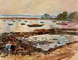 Locquemariaquer by André Planson, Aquarelle rehaussée de gouache, sold Jun 2018