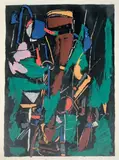 Composition abstraite by André Lanskoy, Lithographie, sold Feb 2019