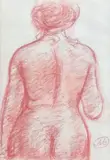 Nu de dos en buste by Aristide Maillol, Sanguine, sold Feb 2019