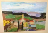 Paysage Provençal by Pascal Ambrogiani, Gouache, sold Feb 2019