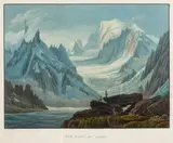 Vue prise du Jardin by Samuel Birmann, 1826, Aquatinte gouachée, sold Dec 2018