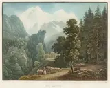 Aux Montées by Samuel Birmann, 1826, Aquatinte gouachée, sold Dec 2018